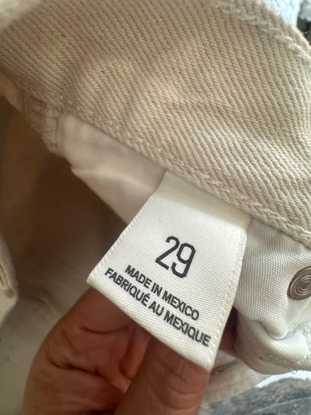 BDG girls Cream Carpenter Pants
